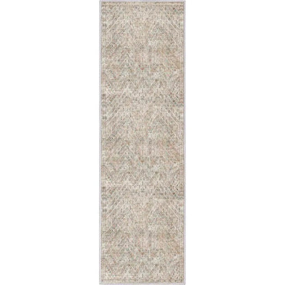 Anya Vintage Tribal Chevron Ivory Flat-Weave Rug Well Woven