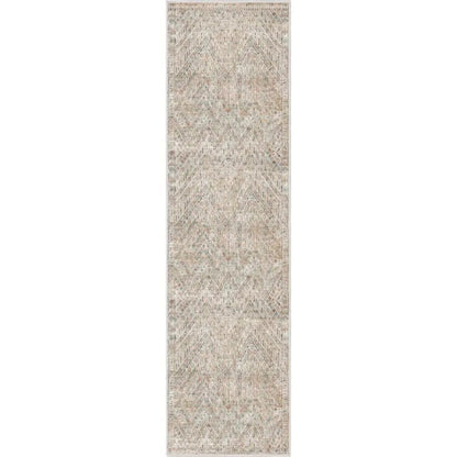 Anya Vintage Tribal Chevron Ivory Flat-Weave Rug Well Woven