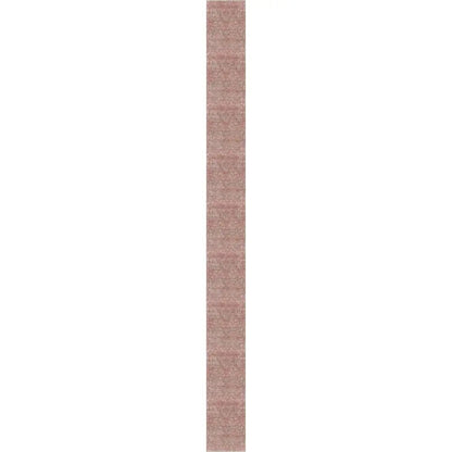 Anya Vintage Tribal Chevron Pink Beige Rust Flat-Weave Rug Well Woven