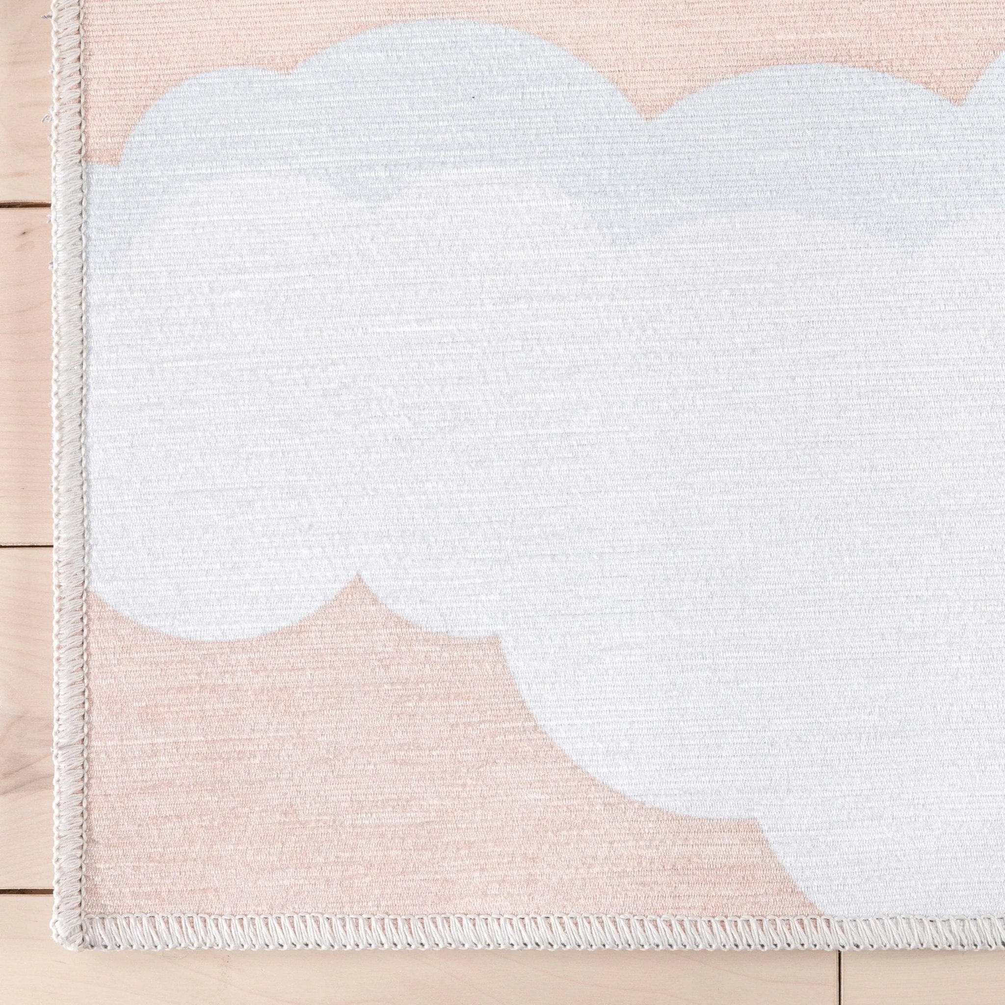 Cloud 9 Modern Coral Kids Flat-Weave Rug Well Woven