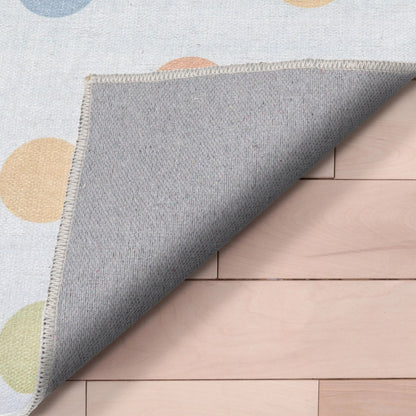 Multi Dot Modern Multi Color Area Flat-Weave Rug Well Woven
