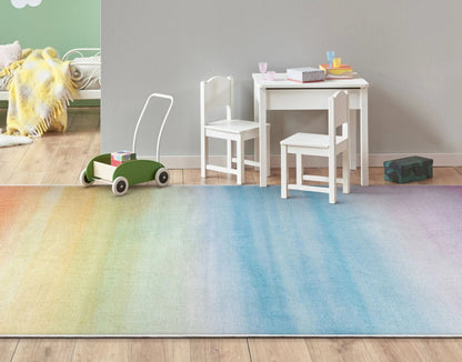 Sunrise Modern Multi Color Area Flat-Weave Rug Well Woven