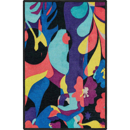 Well Woven x Misha Tyutyunik Sunday Jungle A Room With a View Multi-Color Rug Well Woven