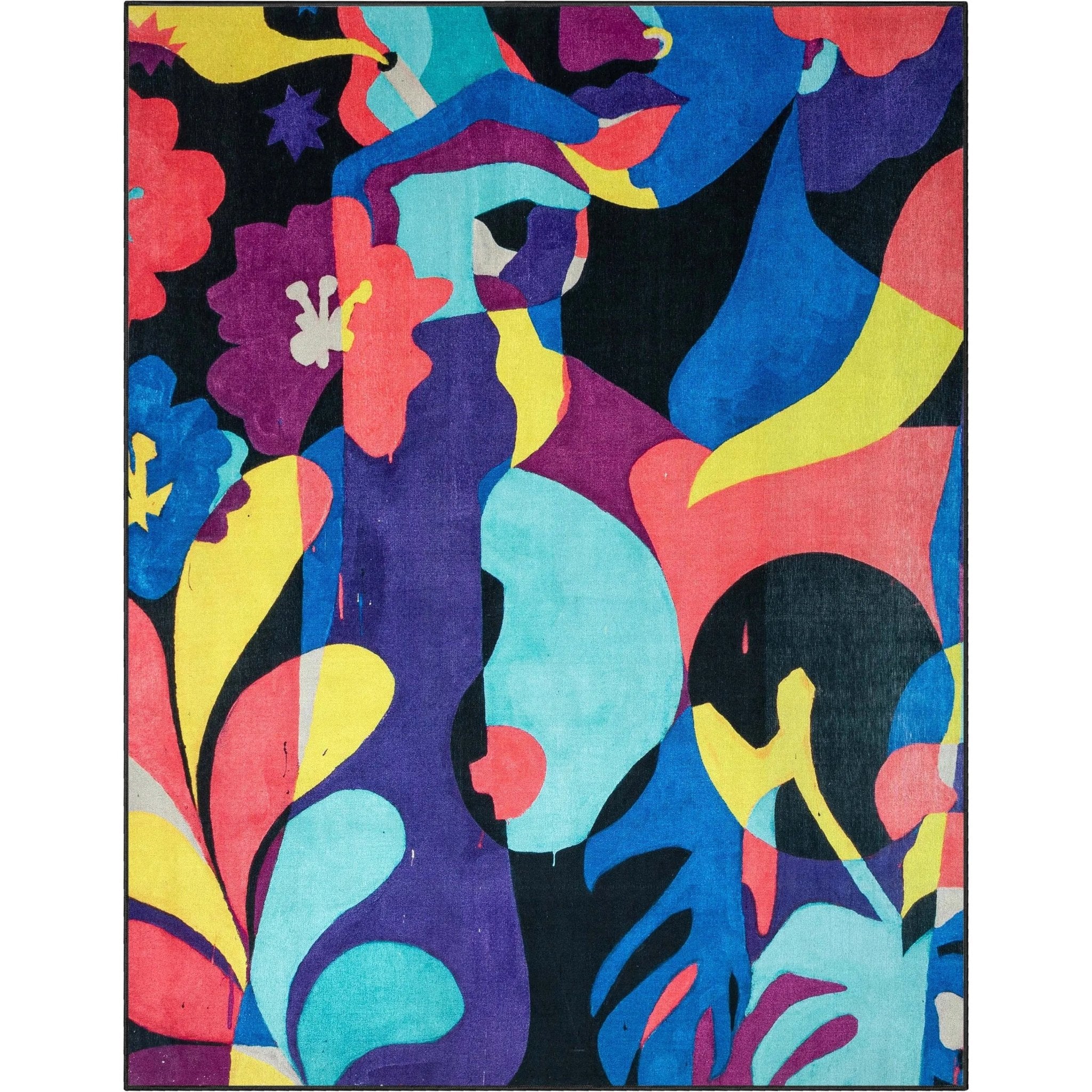 Well Woven x Misha Tyutyunik Sunday Jungle A Room With a View Multi-Color Rug Well Woven